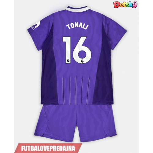 Lacne Dětský Futbalové dres Tottenham Hotspur Sandro Tonali #16 2026-27 Krátky Rukáv - Tretina (+ trenírky)